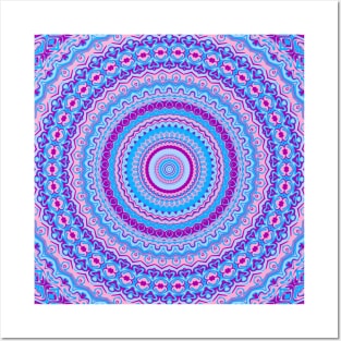 Colorful Hippie Mandala Posters and Art